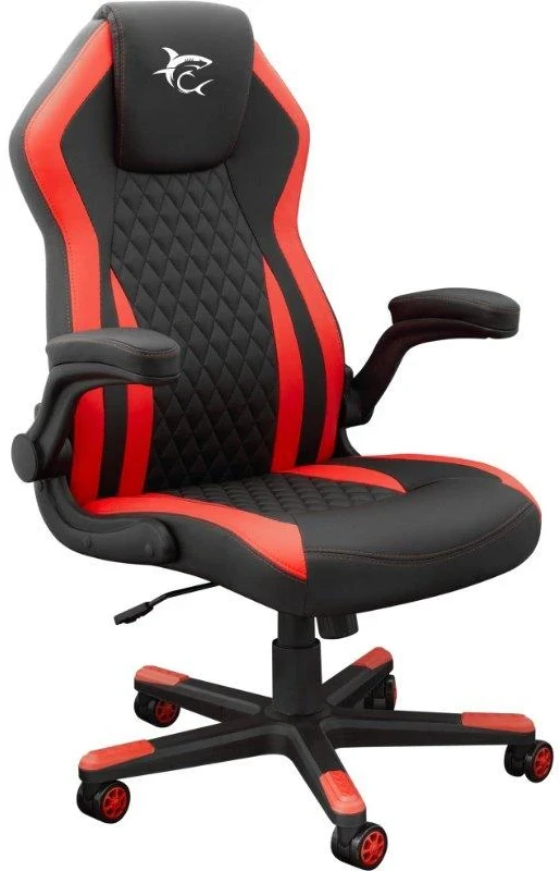 Žaidimų kėdė White Shark Dervish Gaming Chair, Juoda-raudona