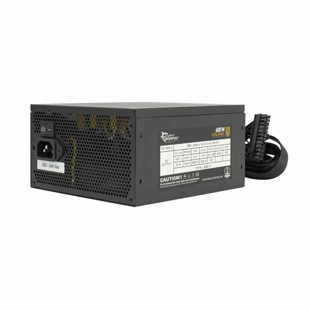 White Shark Baltas Shark Baltasis ryklys GPSU-B600S pulkininkas 600 W 80+ bronzos pusiau modulinis