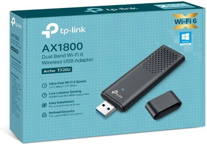 ADAPTERIS BELAIDIS TP-LINK AX1800 WI-FI6