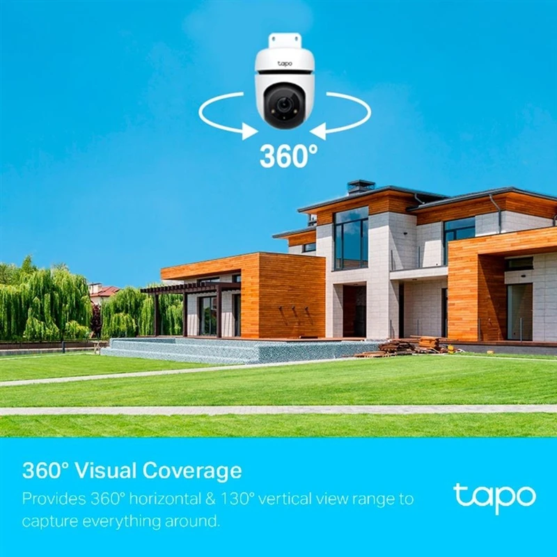 TP-LINK | Pakreipiama/sukama dirbtinio intelekto namų apsaugos „Wi-Fi“ kamera | Tapo C500 | Kupolinė | 2 MP | H.264 | „Micro SD“ kortelė, iki 512 GB