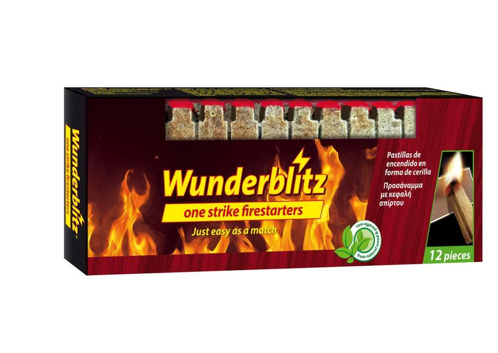 Wunderblitz FIRELIGHTER WITH IGNITIONFF 12PCS