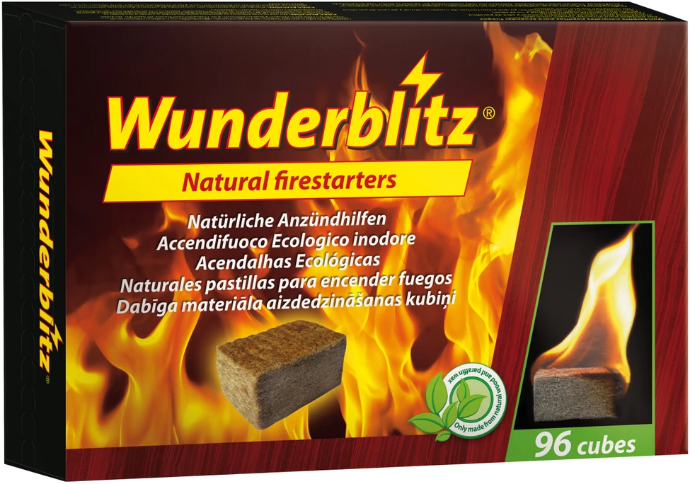 Wunderblitz Flammifera Ugnies įdegtukai kubeliais, 96 vnt.