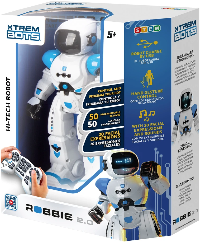 XTREM BOTS Robbie 2.0 Robotas