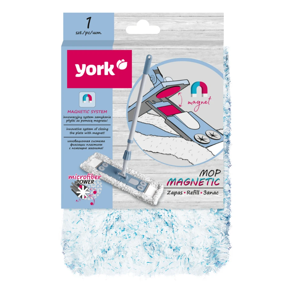 Grindų šepečio šluostė Magnetic York 47x17cm