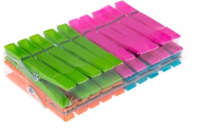 York Skalbinių segtukas 9600, 12 cm x 7 cm, plastikas, 20 vnt., ,spalva/dizainas parenkami atsitiktine tvarka,