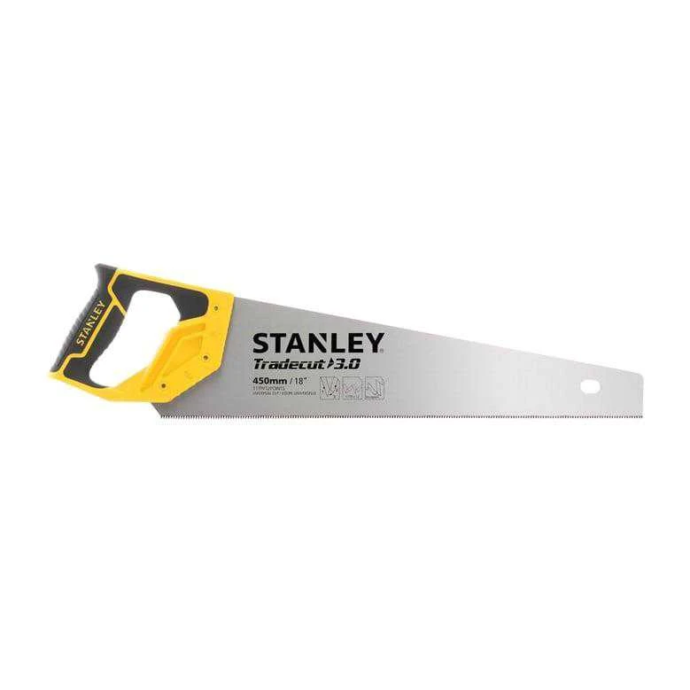 Pjūklas medžiui TradeCut 3.0 Stanley | 11 tpi, 450 mm švariam pjūviui