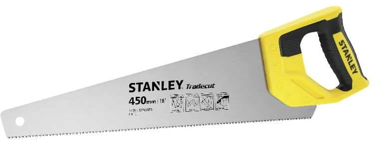 Pjūklas medžiui TradeCut 3.0 Stanley | 11 tpi, 450 mm švariam pjūviui