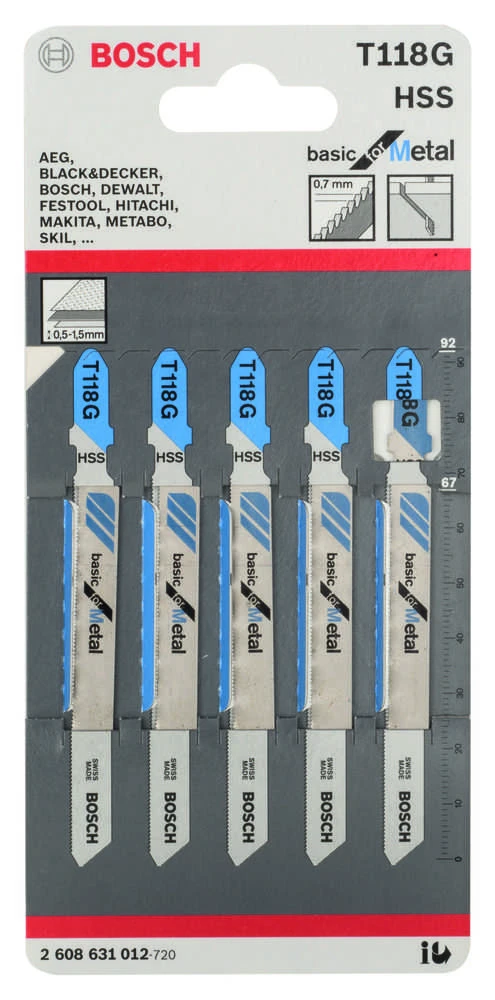 Bosch 5 siaurapj.pjūkleliai T 118 G