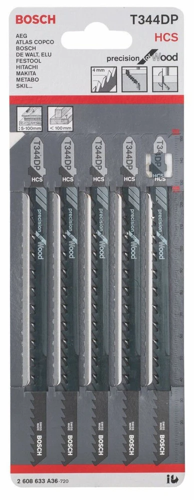 Pjūklelis Bosch 2608633A36, 15.2 cm, 5 vnt.