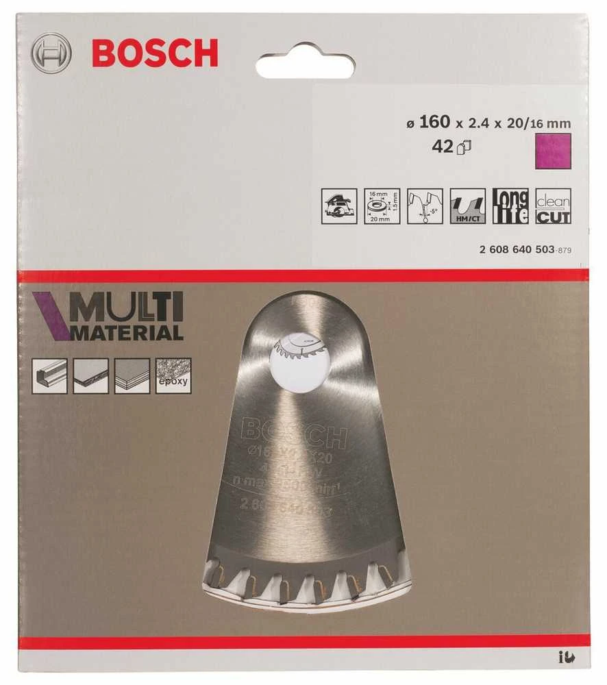 Bosch Disk.pjūkl.diskas Multi material 160x20/16