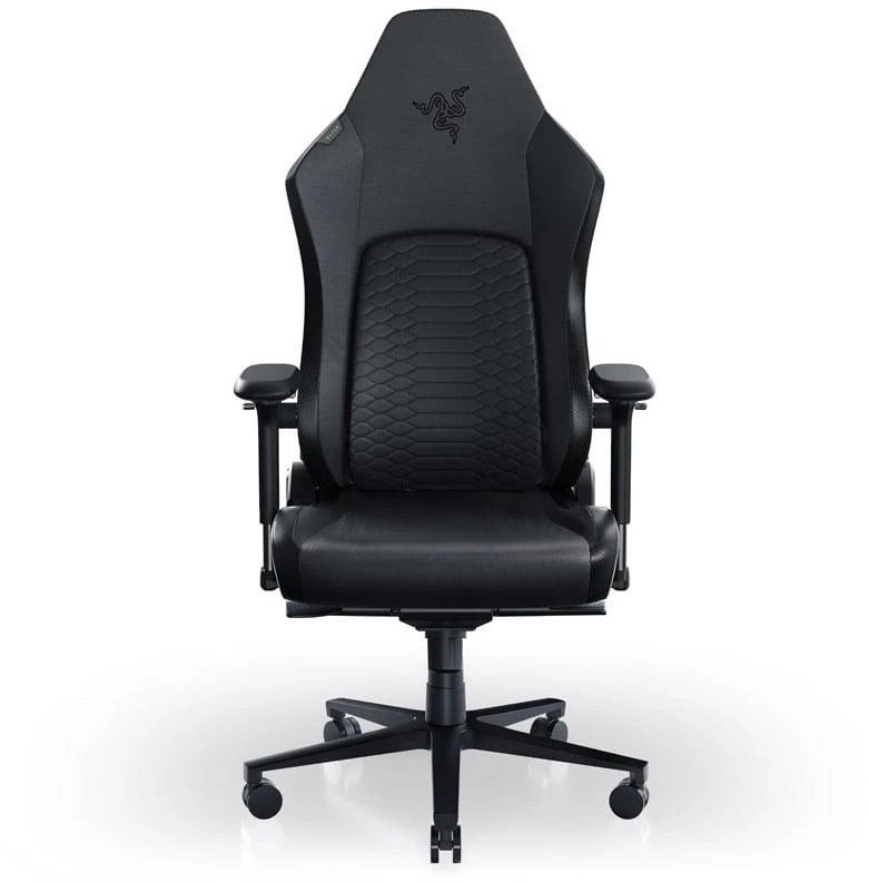 Razer žaidimų kėdė su juosmens atrama Iskur V2 EPU Leather, Aliuminio | Juodas