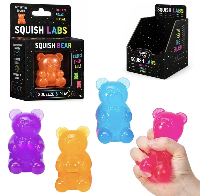 Omega Toys SENSORY SQUEEZE TOY BEAR 8CM