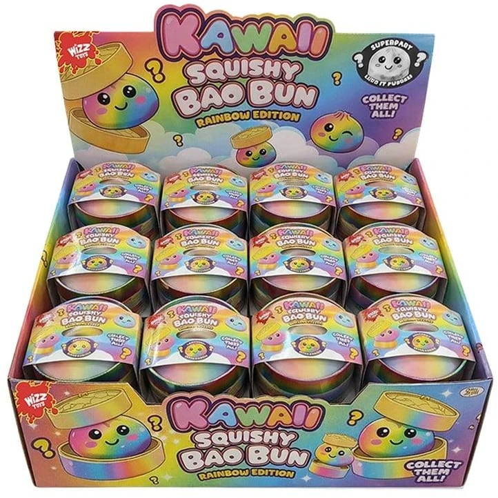 Omega Toys SENSORY SQUEEZE TOY RAINBOW BAO DUMPLING 5.5CM