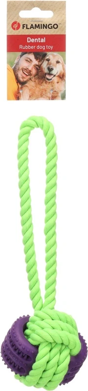 Žaislas šuniui Flamingo Gropa TUG. 28 cm. žalias
