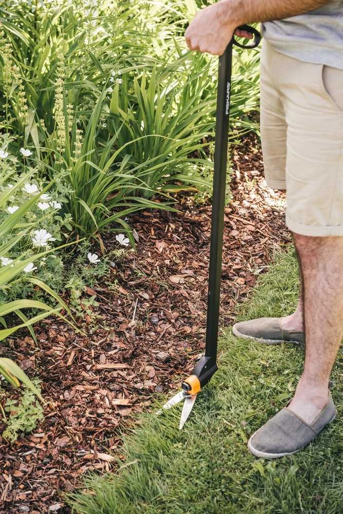Fiskars ypač lengvos žolės žirklės su specialia pavara, ilgos GS46