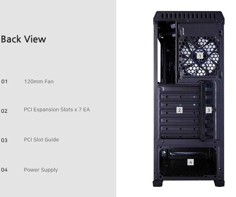 Zalman N5 TF ATX, RGB ventiliatorius x4, T/G