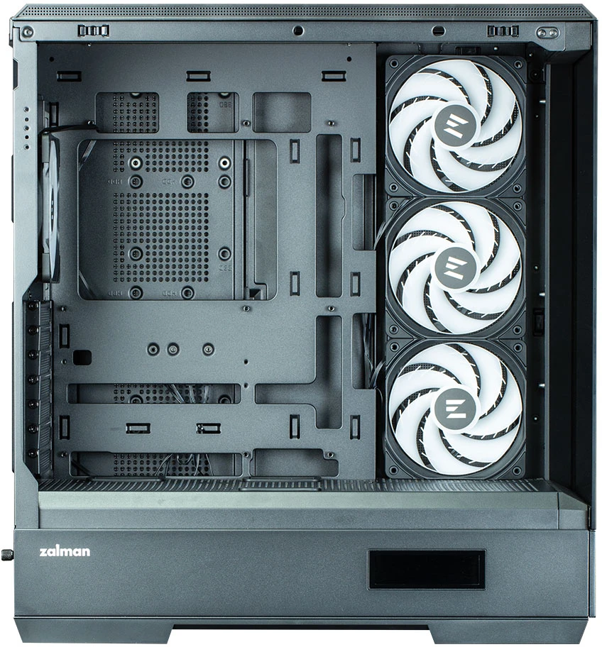 Zalman P50 DS kompiuterio korpusas, Midi-Tower, ATX, RGB, grūdintas stiklas - juodas