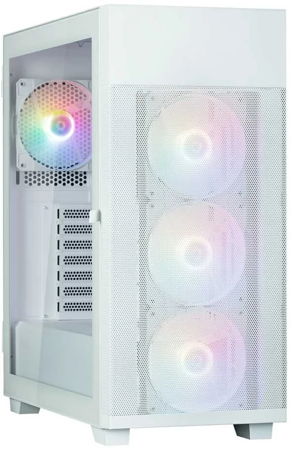 Zalman S5 Neo baltas ATX, FRGB ventiliatorius x4