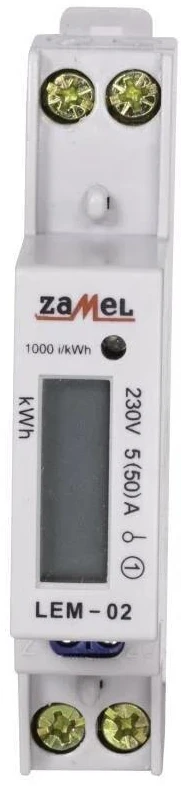 Zamel SKAITIKLIS ELEKTROS SKAITMEN 1F LEM-02