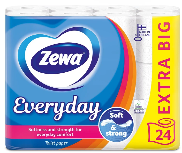 Tualetinis popierius ZEWA EVERYDAY 3SL 24RIT