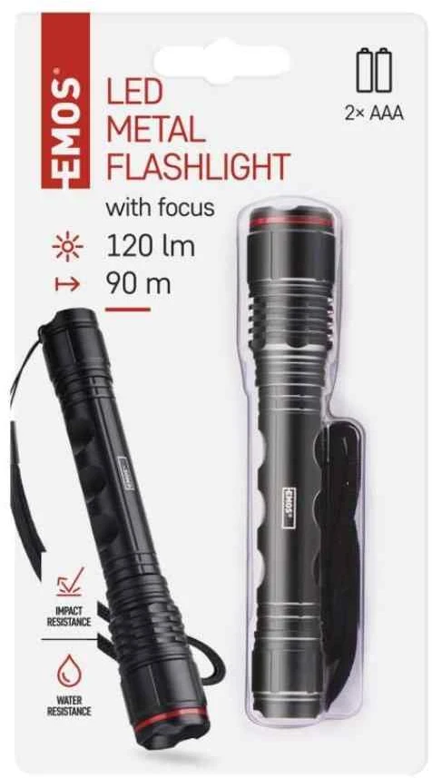 Žibintuvėlis Emos LATARKA METALOWA LED 120 lm - 2AAA