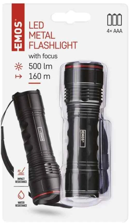 Žibintuvėlis Emos LATARKA METALOWA LED 500 lm - 4AAA