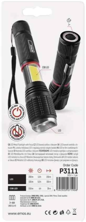 Žibintuvėlis EMOS LED 5W+3W 230 Lm