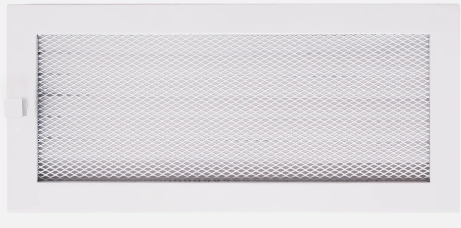 Grotelės židiniui HEARTH, baltos, 170 x 370 mm