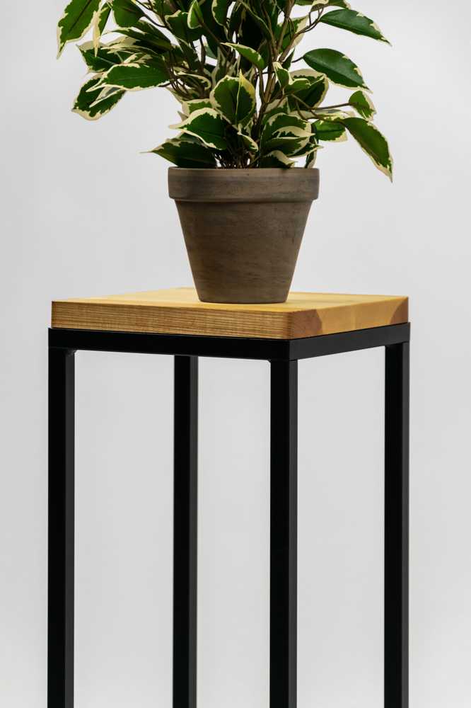 MAK FLOWER STAND LAVALXS Juodas OAK 19X19X47