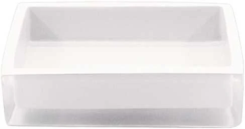 Domoletti POLYRESIN SOAP DISH. Baltas