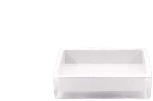 Domoletti POLYRESIN SOAP DISH. Baltas