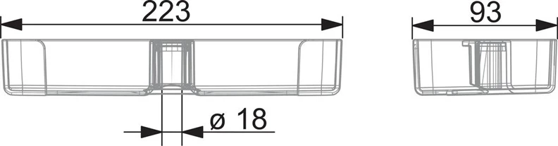 Ziepju trauciņš Oras, 22.3 cm x 9.3 cm