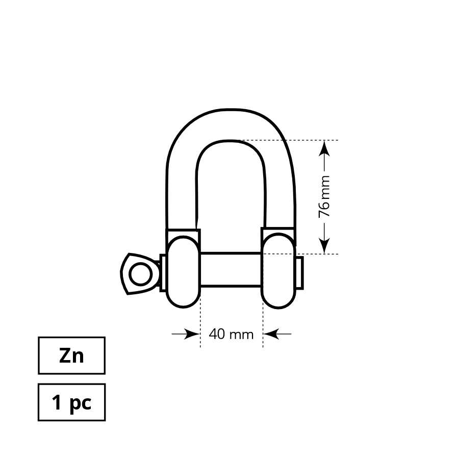 Tvirtinimo lankelis Haushalt, ZN, 1DD, M22, 7/8"