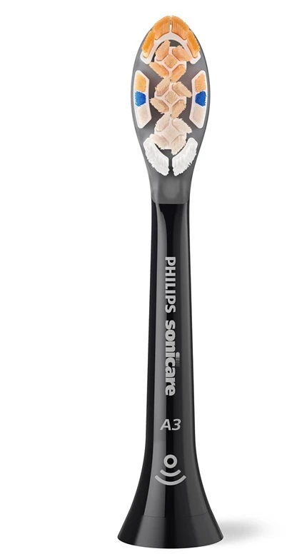 Dantų šepetėlis Dantų šepetėlio galvutė Philips HX9094/88. juoda. 4 vnt.
