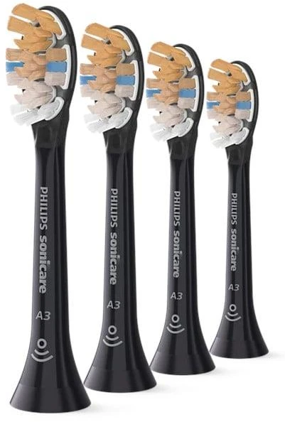 Dantų šepetėlis Dantų šepetėlio galvutė Philips HX9094/88. juoda. 4 vnt.