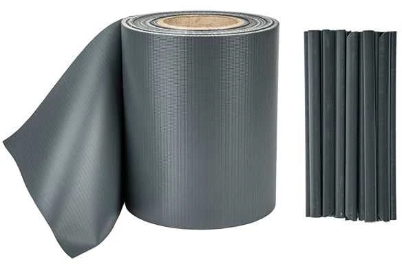 Bradas tvoros juosta 19cm x 35m + 20 laikiklių, pilka RAL7016