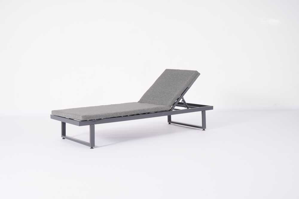 Lauko gultas Domoletti CL-23-9 SUN LOUNGER, pilka sp., 195 cm x 63 cm x 26 cm