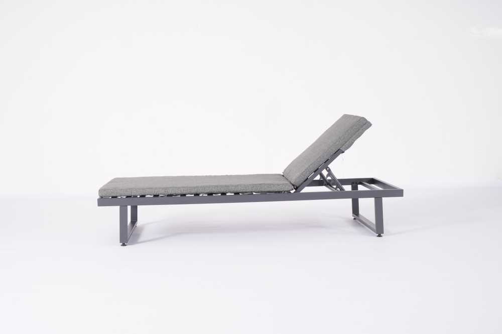 Lauko gultas Domoletti CL-23-9 SUN LOUNGER, pilka sp., 195 cm x 63 cm x 26 cm