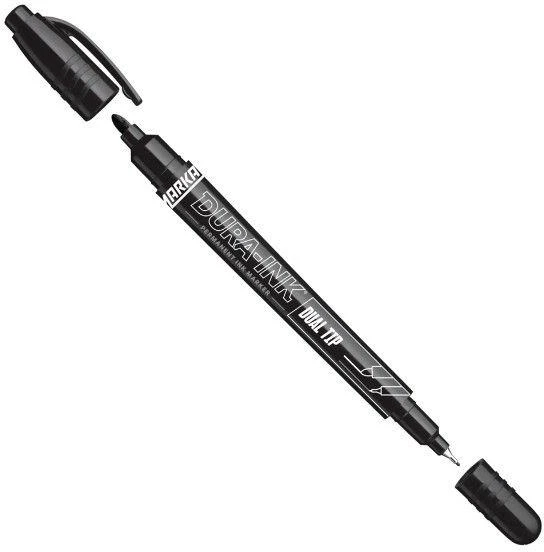 Žymeklis Markal DURA-INK DUALTIP, juoda