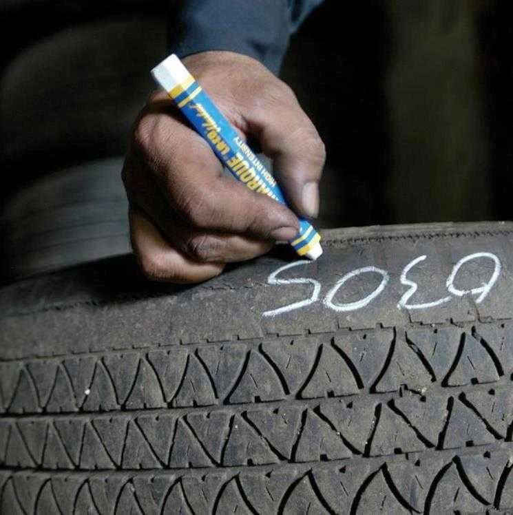Dažų lazdelė gumai Markal Tyre Marque BALTA 12,7 mm