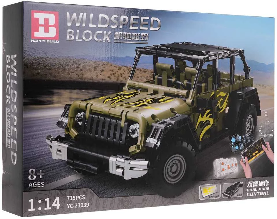Ramiz Konstruktorius WILDSPEED žalias visureigis, 715 el.