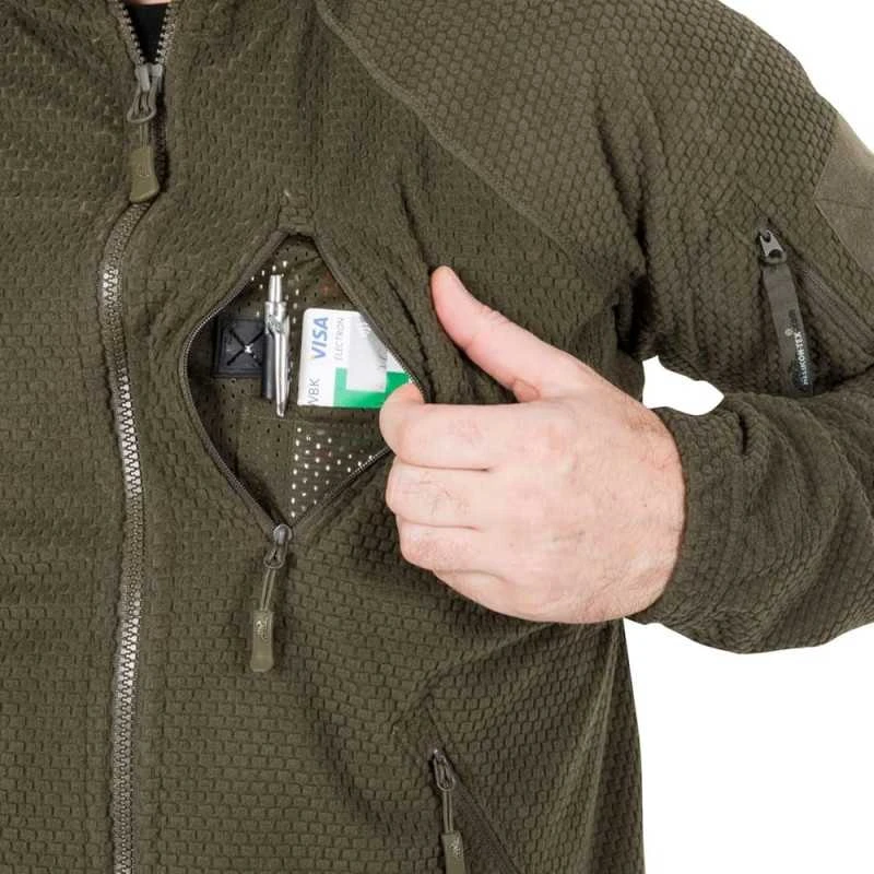 Kepurė Helikon-Tex Alpha Tactical Jacket Grid Fleece Šiltas flisinis džemperis/megztinis