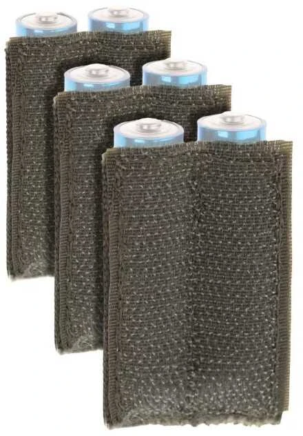 Invadergear Invader Gear Baterija Strapp AA 3-pack OD Velcro Baterijų dėklas tvirtinamas Velcru