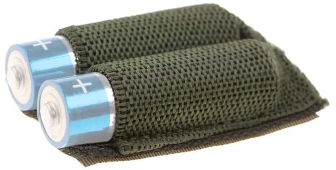 Invadergear Invader Gear Baterija Strapp AA 3-pack OD Velcro Baterijų dėklas tvirtinamas Velcru