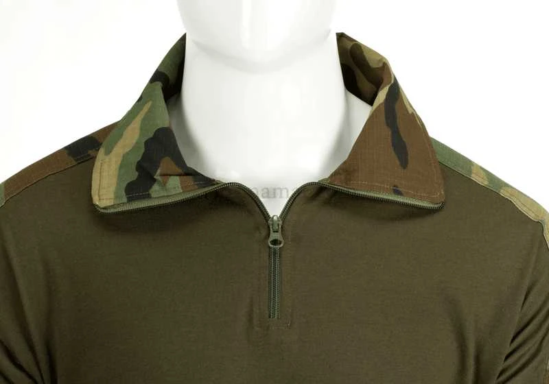 Invadergear Invader Gear Combat Shirt Woodland Taktiniai marškiniai