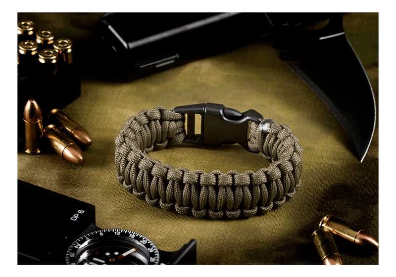 Invadergear Invader Gear Paracord Bracelet Apyrankė iš virvutės, Olive spalvos