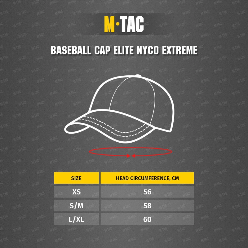 Kepurė M-Tac Baseball Cap Elite NYCO Extreme Vasarinė kepuraitė