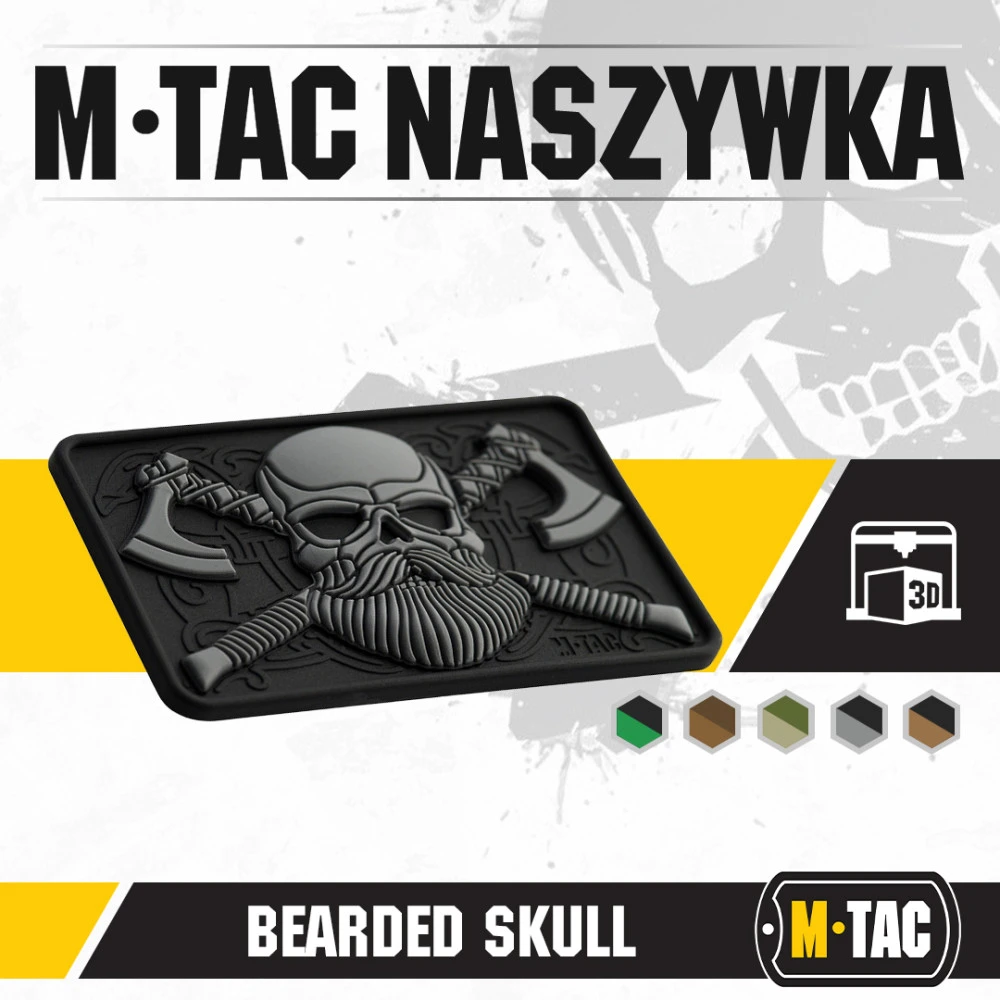M-Tac Bearded Skull 3D PVC Antsiuvas