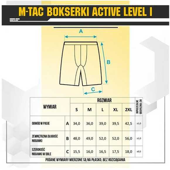 M-Tac Brief Active Level I Pirmo sluoksnio vyriški apatiniai vėsiam orui