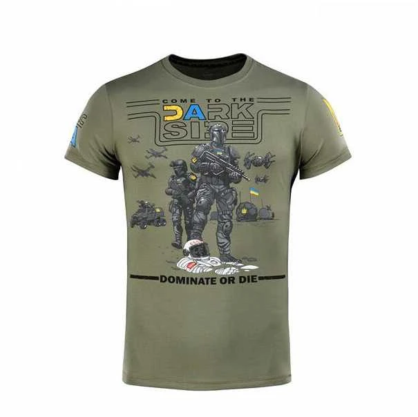 M-Tac Come to the DARK SIDE T-Shirt Marškinėliai su Ukrainos simbolika